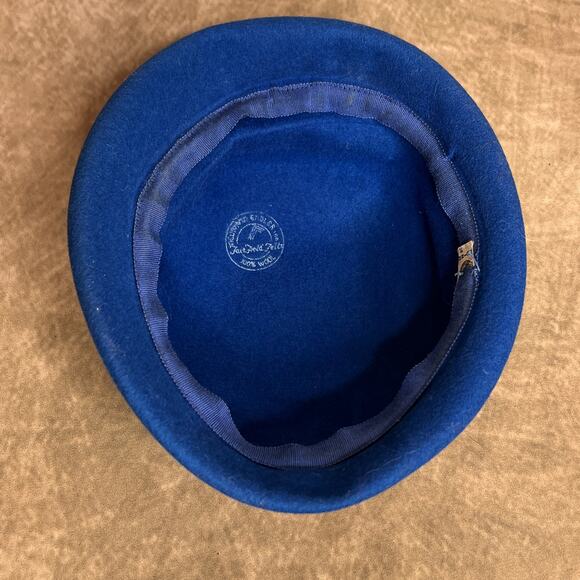 Elegant Blue and Pink Women's Hat - Picture 6 of 12